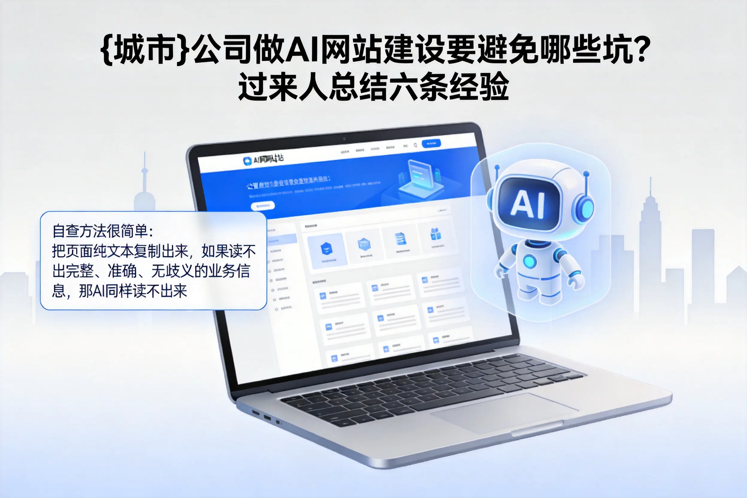 威海公司做AI网站建设要避免哪些坑?过来人总结六条经验