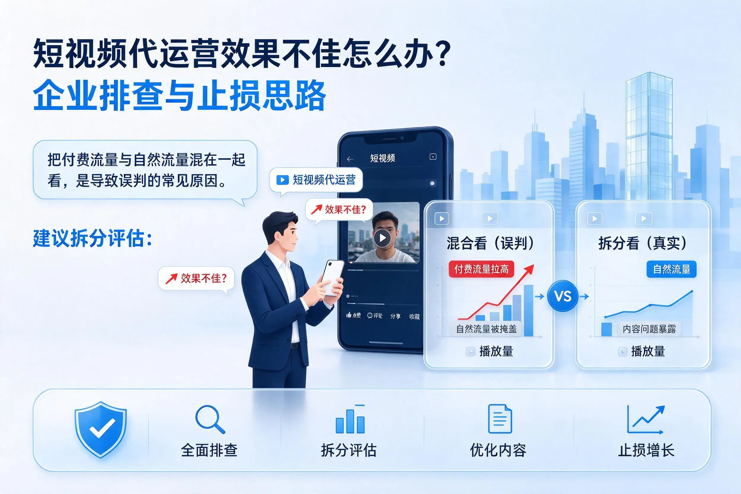 短视频代运营效果不佳怎么办?威海企业排查与止损思路
