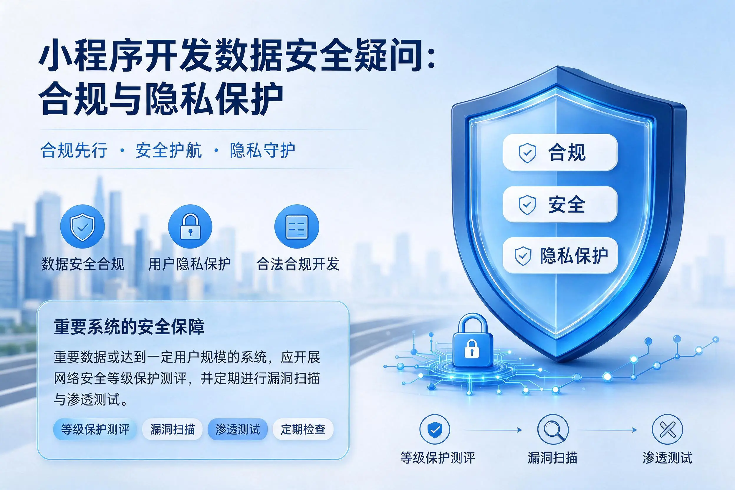 威海小程序开发数据安全疑问:合规与隐私保护